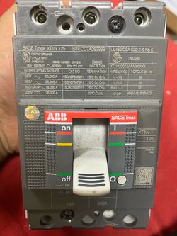 ABB SACE Tmax XT1N 125 Circuit Breaker 3 Pole 15A 600V UL(contact info removed)