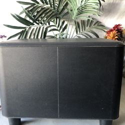 Polk Passive Subwoofer W Two 7" Speakers and a Bass Radiator of 10" w L & R Speaker Hookups & One Long Thick Superb Quality Wire 18” D x 13” H x 13” W