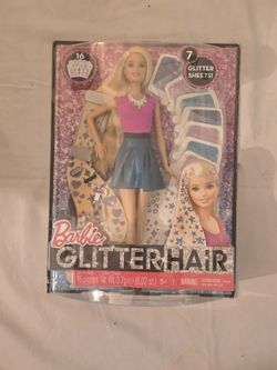 Barbie Glitter Hair Doll Set – NEW in Box – Mattel