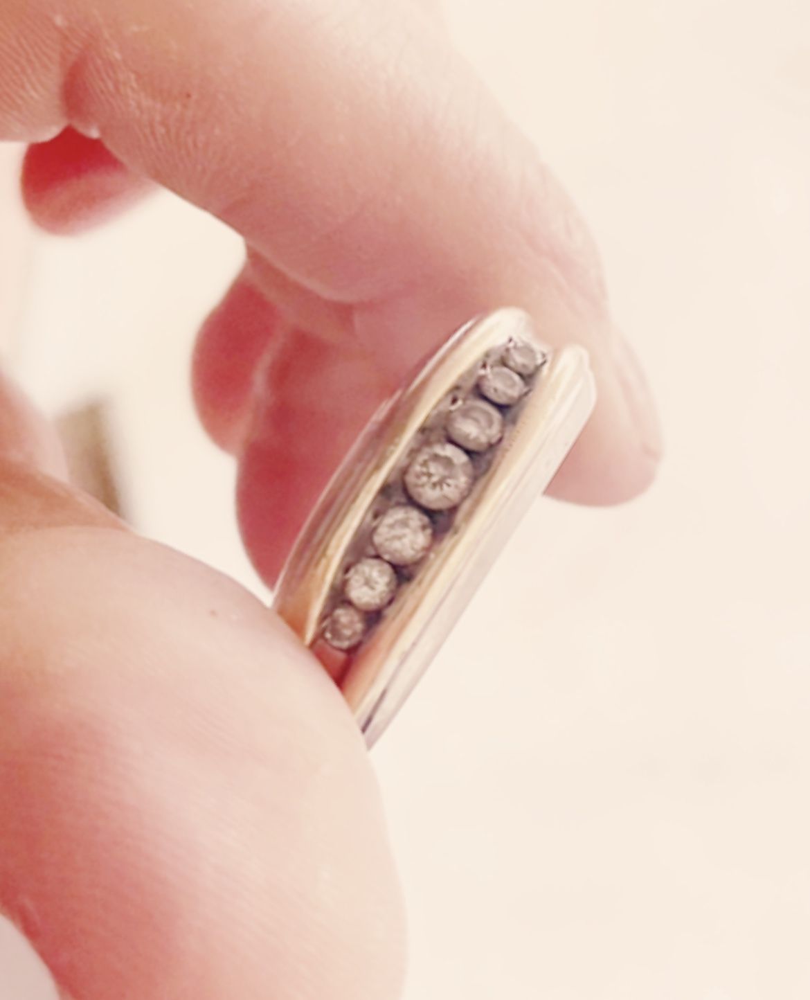 14kt White Yellow Gold 2carat Diamnond Mens Wedding Band - Kay jewelers