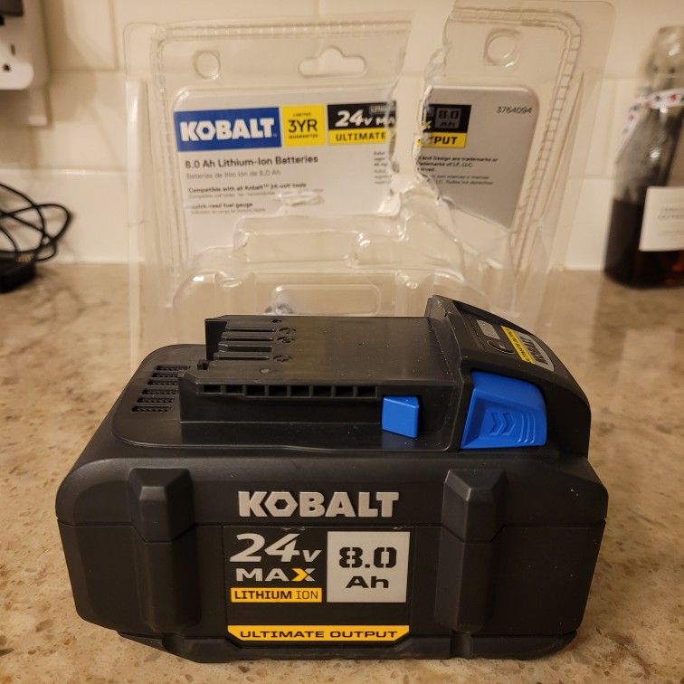 Kobalt 24v MAX 8.0Ah Lithium-ion Ultimate Output Battery
