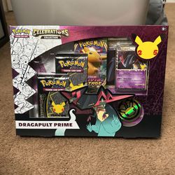 Dragapult Prime Pokemon Celebrations Collections TCG Collectors Box