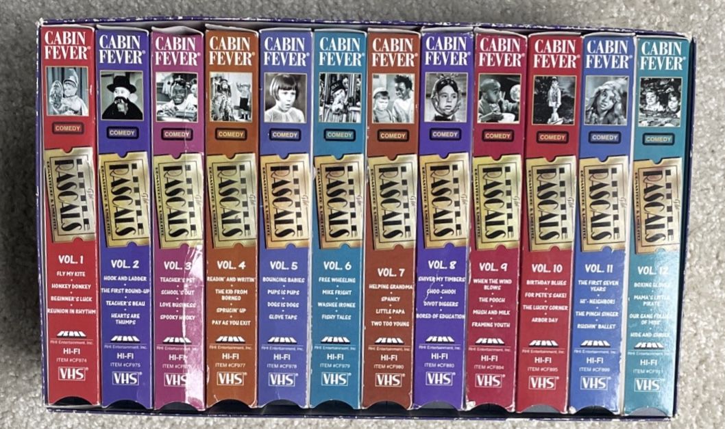 The Little Rascals Remastered VHS Full Set Host Leonard Maltin Volumes 1-12