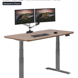 Vari ComfortEdge 60x30 Inch Adjustable Electric Standing Desk – Sit Stand VariDesk with Memory Presets