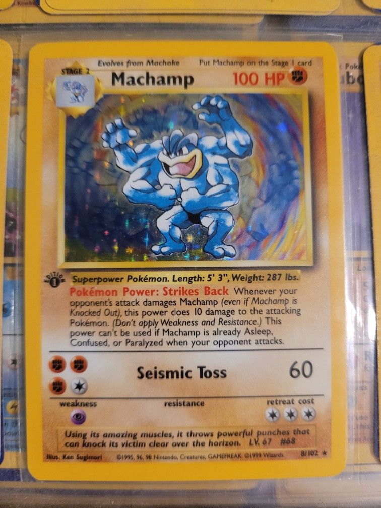 1st Edition Holo Machamp