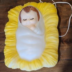 Blow Mold Baby Jesus 