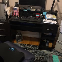 Desk And Printer For Sale