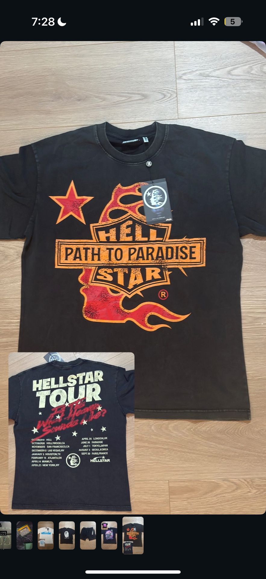 Hellstar shirt size medium and xl