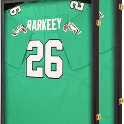 1636b  Jersey Frame Display Case 2 Pack for Wall ,Large Lockable T-Shirt Shadow Box with Clear UV Protection Acrylic & Hangers for Football Basketball