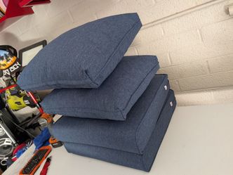 21 x 21  Brand New! 4-Piece Outdoor Patio Xl Chair Cushions
