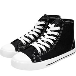 🔥JOSINY Women's Canvas Shoes High Top Fashion Colorful Sneaker Lace- Up Classi Casual Walking Shoes 