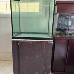 Aquarium Fish Tank Cube Tank With Matching Stand
