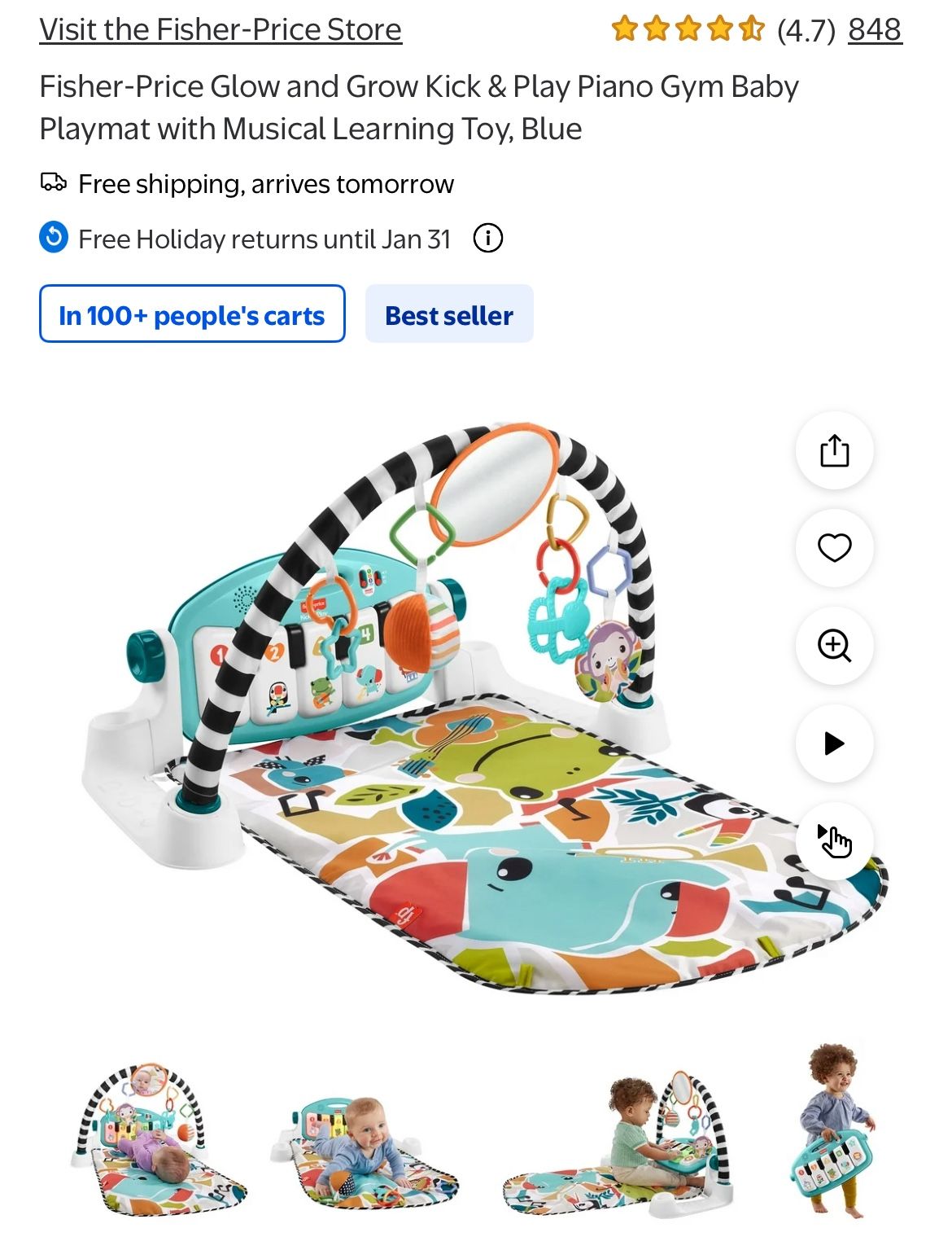 Fisher Price Play & Kick Activity Mat
