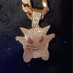 19-in Long Blinged Out Gengar Chain