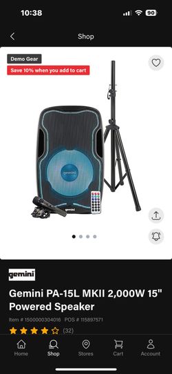 Gemni Bluetooth pary speaker
