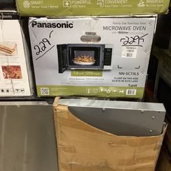 Panasonic 1.6 cu. ft. Countertop Microwave in Stainless Steel Built-In Capable with Inverter Technology and Genius Sensor Cooking