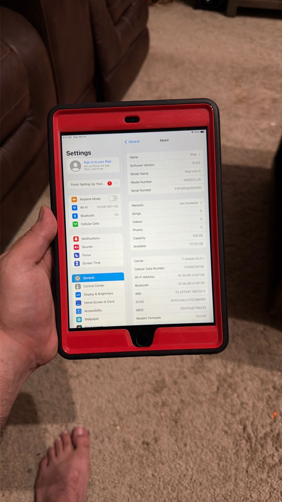 iPad Mini 4 With Cellular