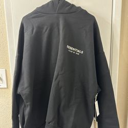 Black and white essential hoodie 2XL XXL