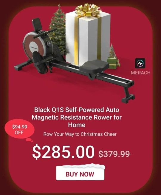 Q1S Self-Powered Auto Magnetic Rowing MACHINE