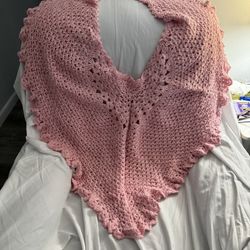 Hand Crochet Shaw $10