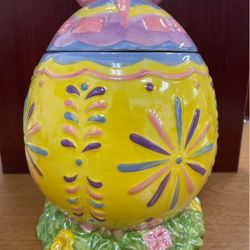 EASTER Egg COOKIE JAR 