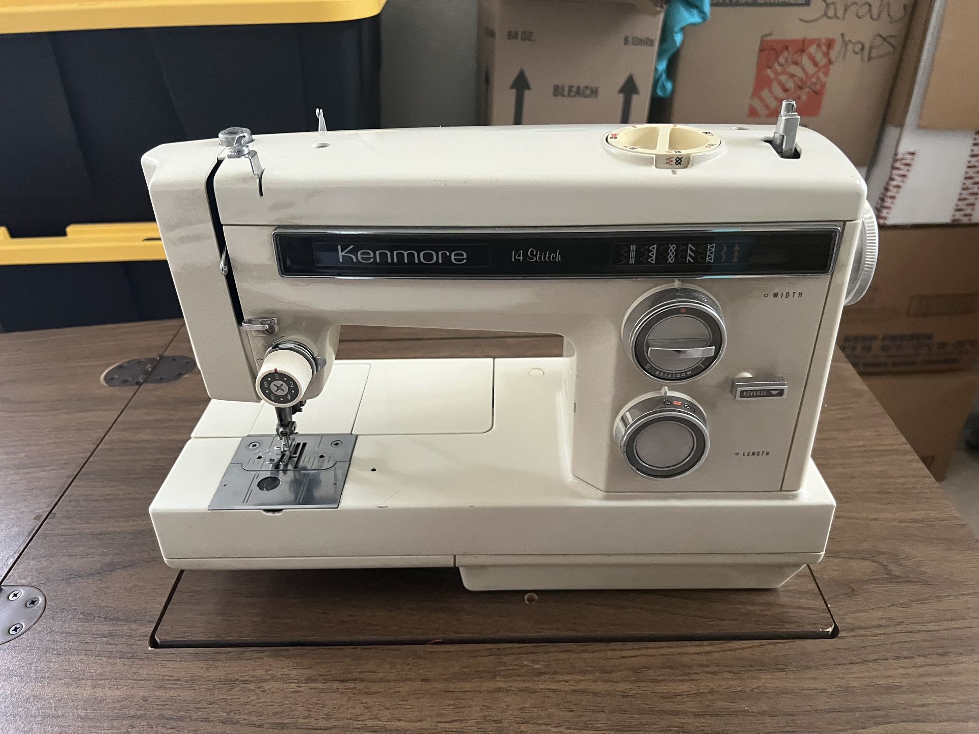 Kenmore Sewing Machine In Cabinet 