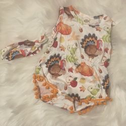 Baby Thanks Giving Romper