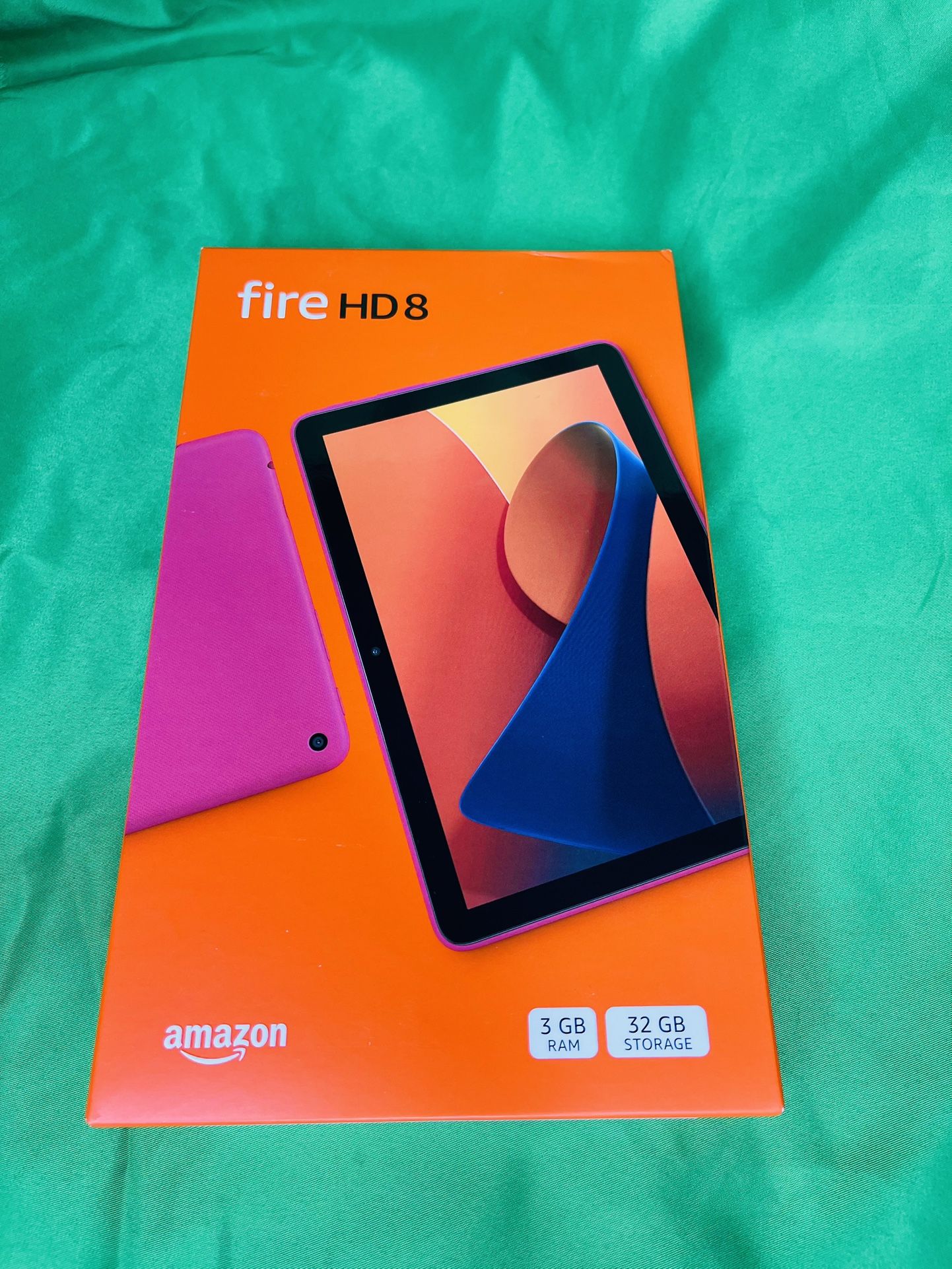 Amazon Fire HD 8 Latest 2024 8" HD tablet with Wi-Fi 3GB / 32 GB, Hibiscus (Red)