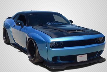 Blemished 2008-2023 Dodge Challenger Carbon Creations Viper Look Hood - 1 Piece