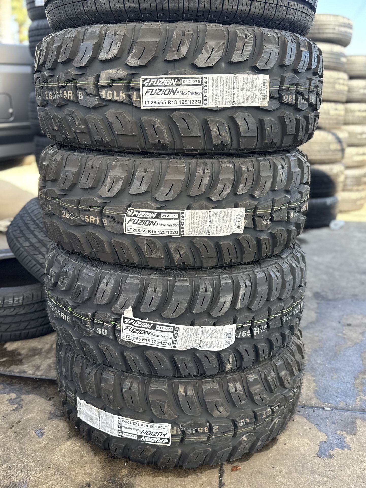 Lt285/65r18  Fuzion MT New tires Full Set Of 4 Installed And Balanced Included Llantas Nuevas Instaladas Y Balanceadas 