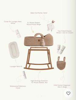 Moses Basket Set with Rocking Stand