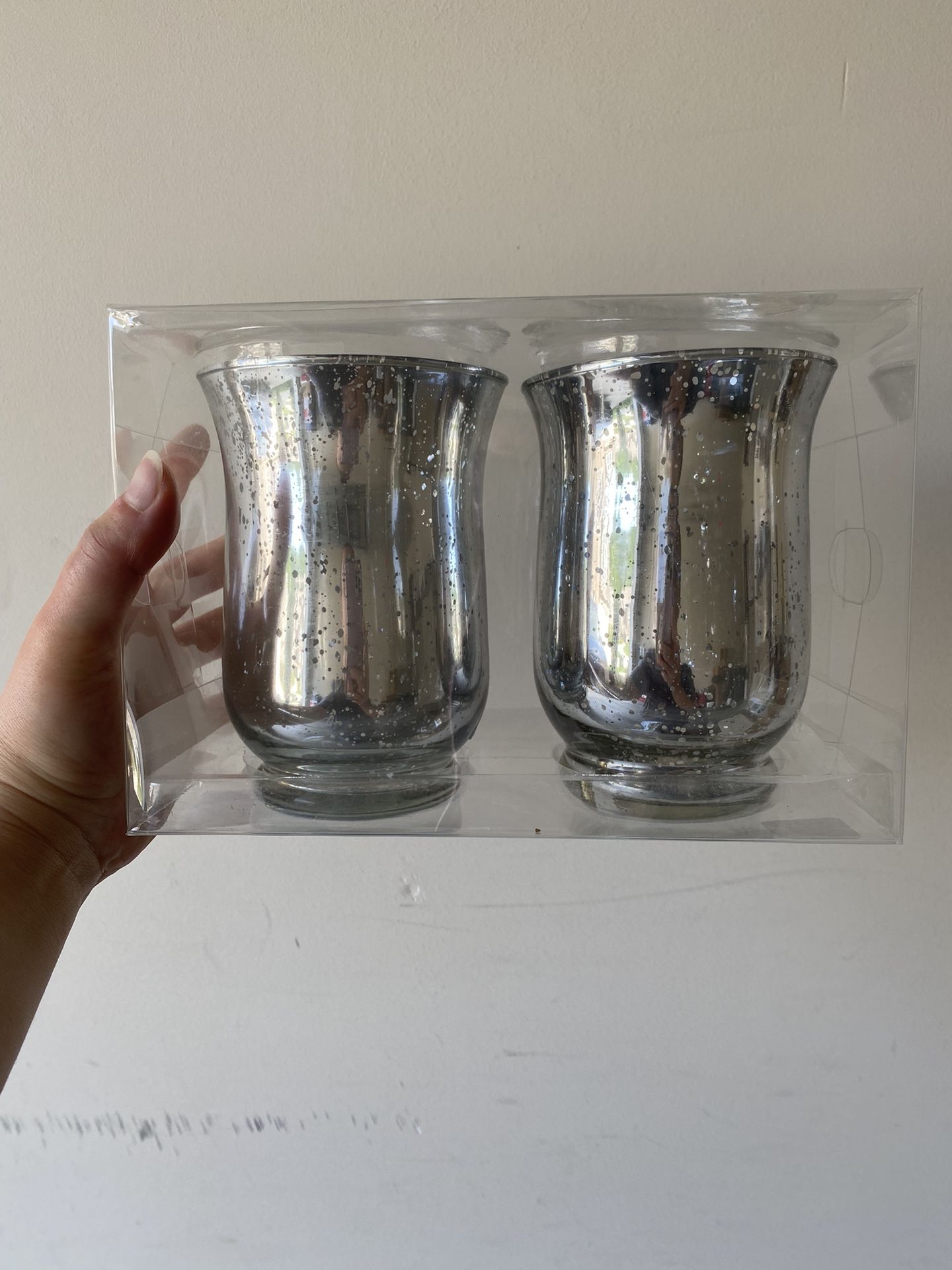 Silver Vases 2 For $10