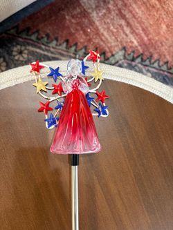 Red Angel with Stars