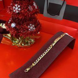 Cuban 14k Gold Bracelet 