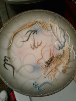 Hand painted Asian art.