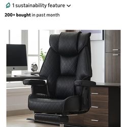 Electric Standing Desk + Executive Office Chair Bundl