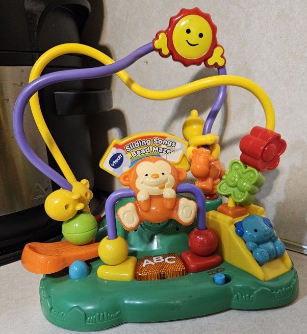 Vtech Sliding Songs Bead Maze Learning Toy Colorful ABC Musical Songs