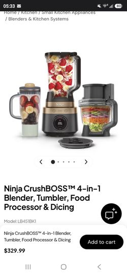 Ninja crush boss 4 in 1 blender