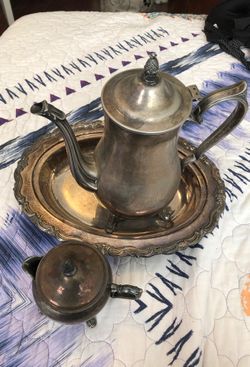 Silver teapot set