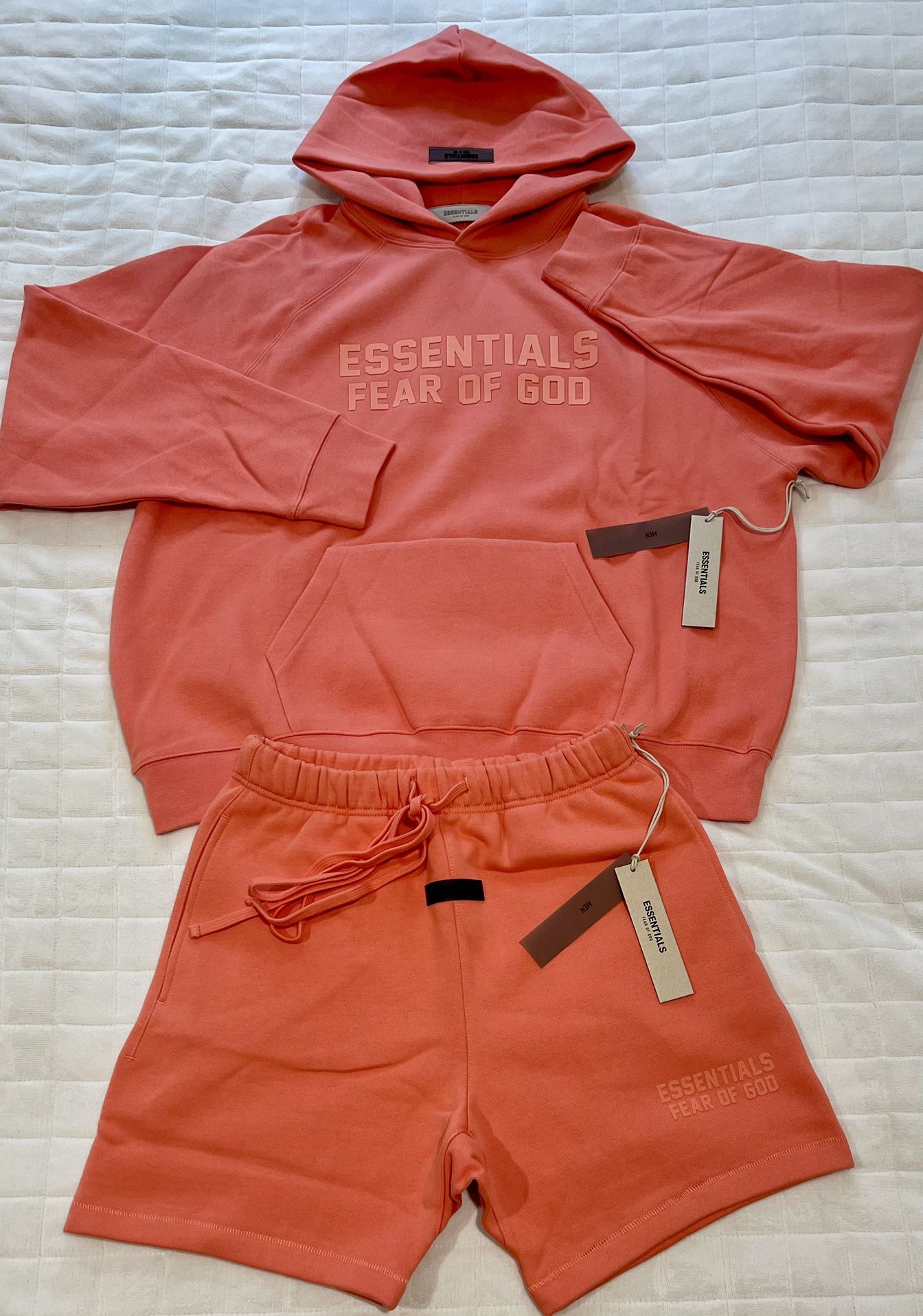 Fear Of God Essentials Coral 2 Piece Set FW22 In Small