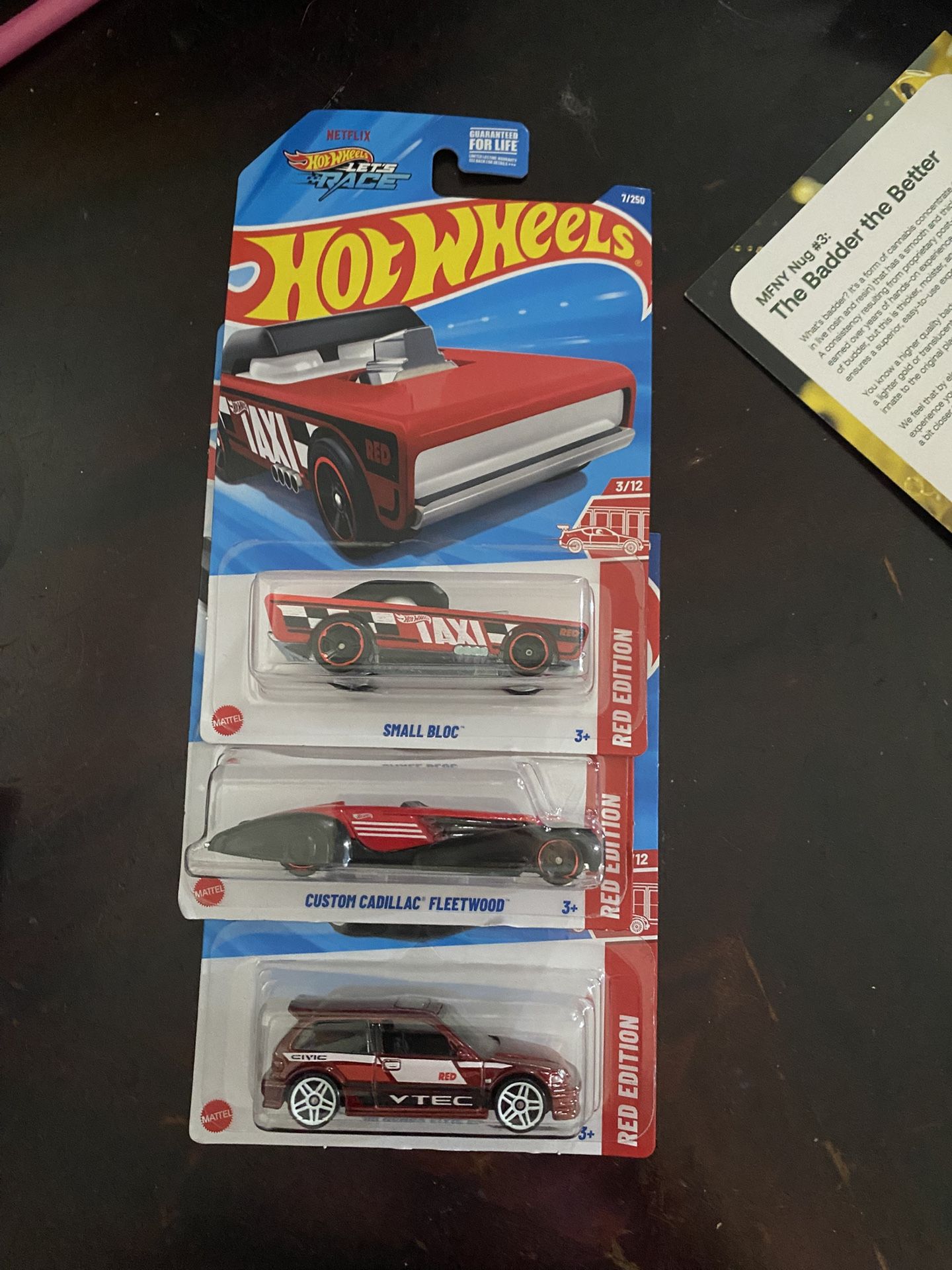 hot wheels red edition ($70 for all 3)
