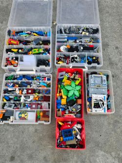 Boxes of Assorted lego Pieces