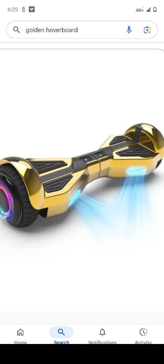 Gold Hoverboard