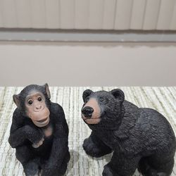 Monkey & A Black Bear 