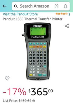 Panduit LS8E Thermal Transfer Printer