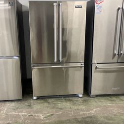 Viking French Door Refrigerator Stainless Steel