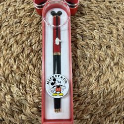vintage Colibri Disney Mickey Mouse & Co. ink pen, likely a rollerball or ballpoint pen.