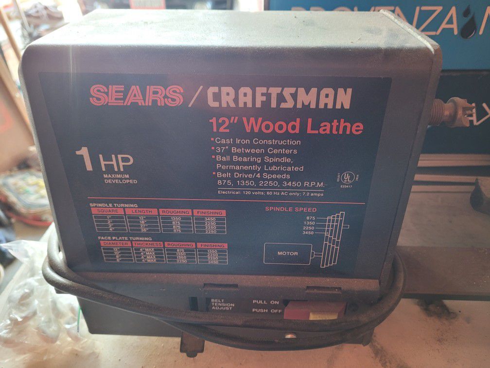 Craftsman 36 In Wood Lathe.