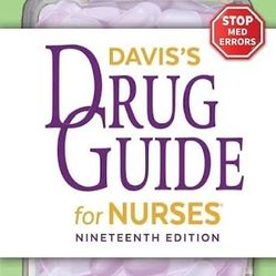 Davis’s Drug Guide / Book for Nurses Nursing 19th Edition
