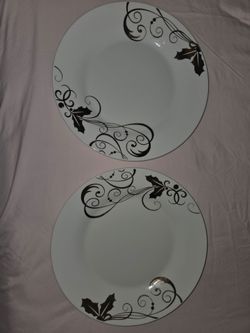 2pc gibson holiday plates